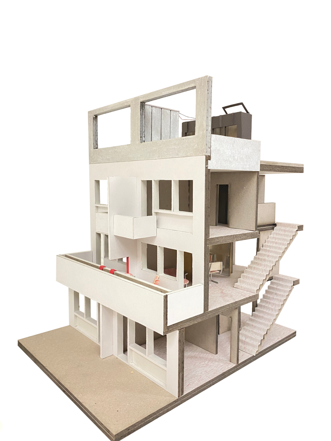 model-cardboard-paper-architecture-project
