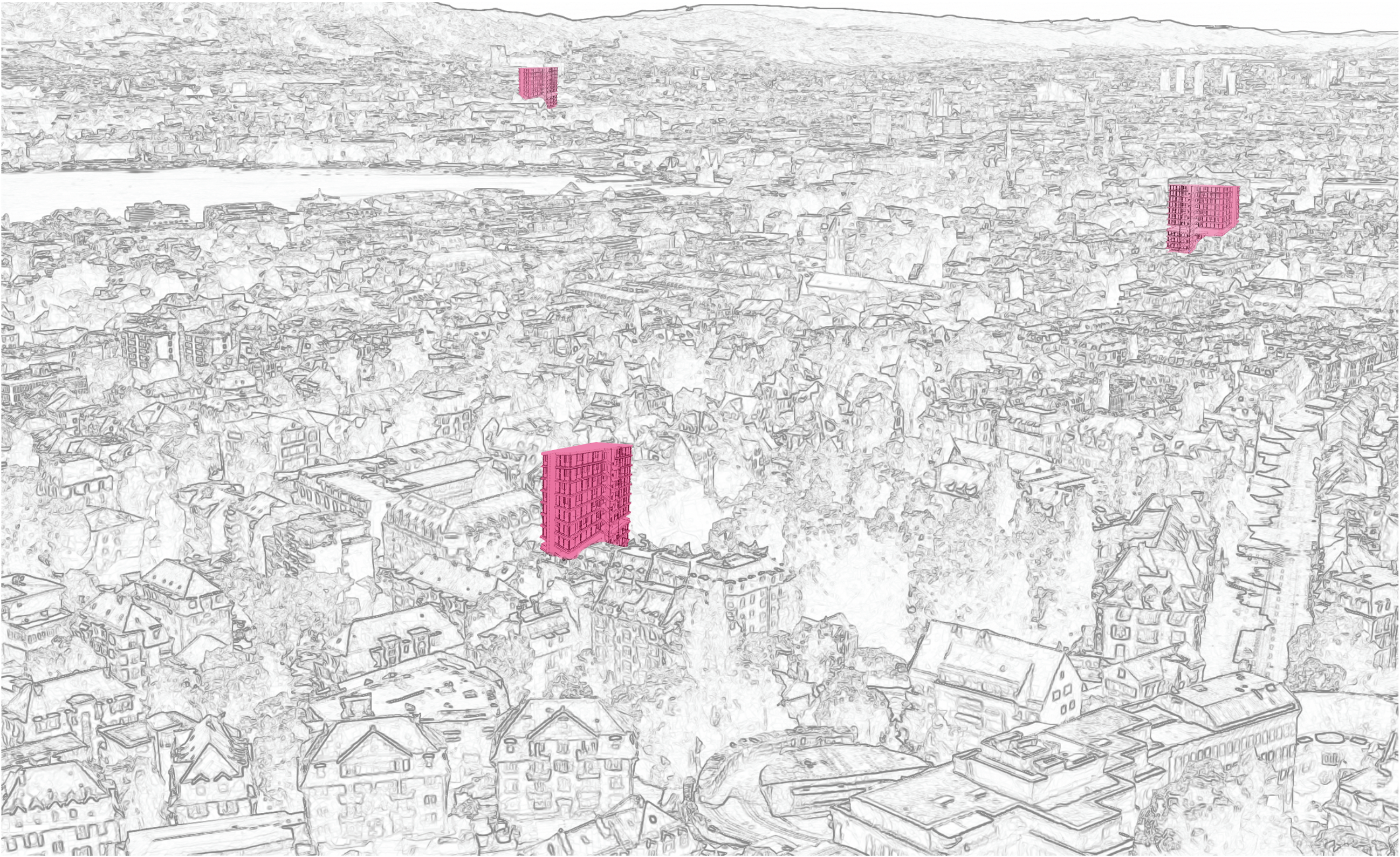line-sketch-zurich-landscape-new-towers-future